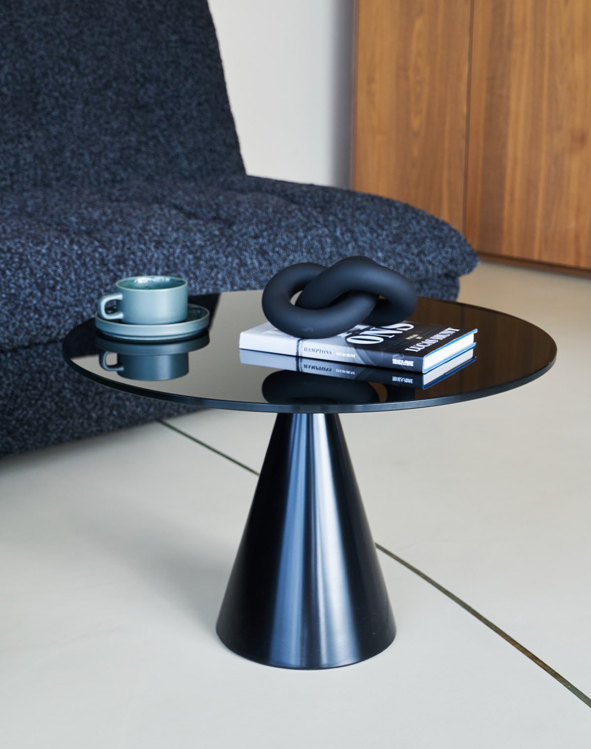 ipdesign ROXY Side & Coffee Table - Jet Black - Showroom Piece - Schweizer Wohnkonzept