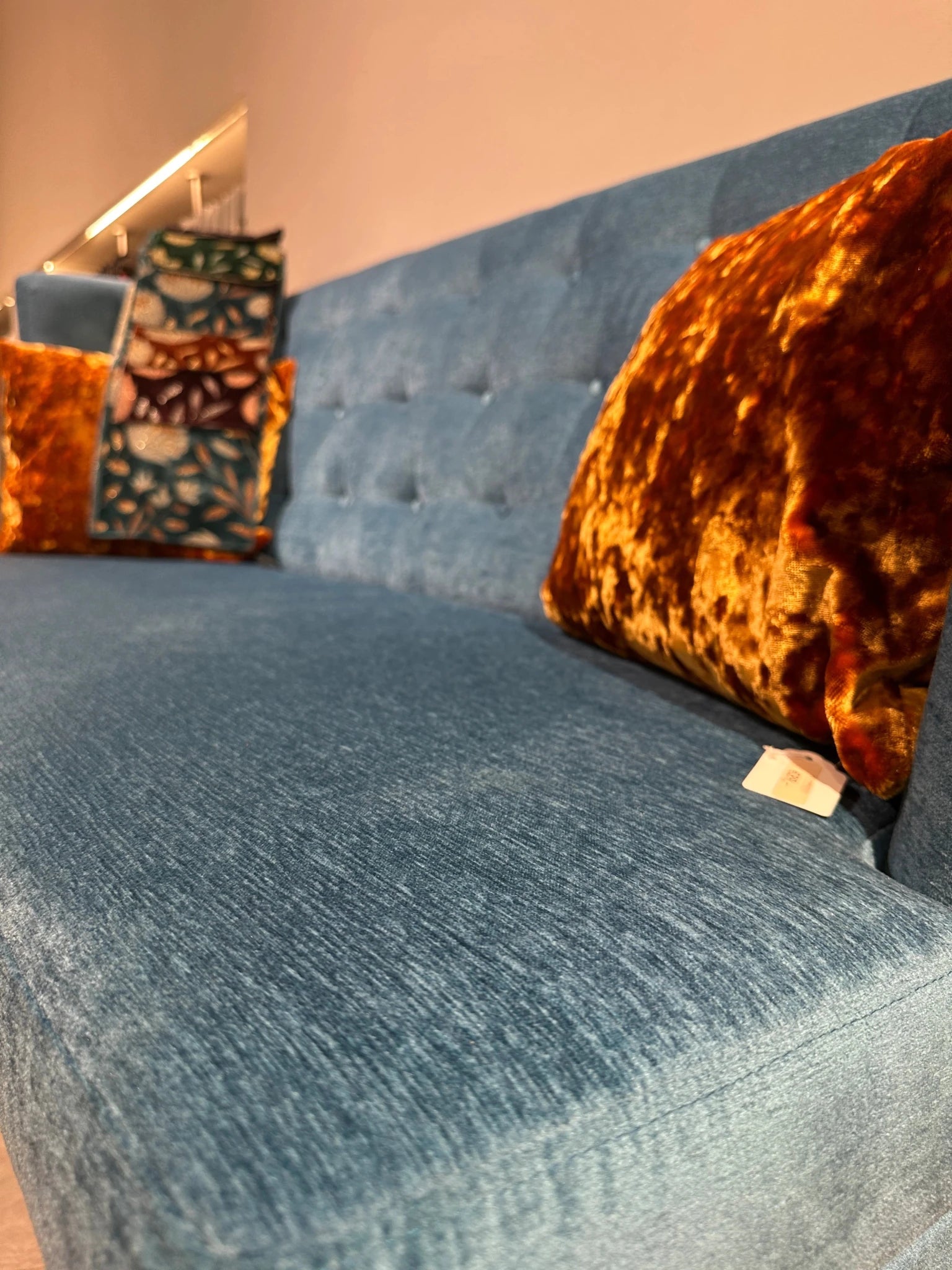 BW Bielefelder Werkstätten POLO PETITE Dining Bench - Blue - Showroom Piece - Schweizer Wohnkonzept