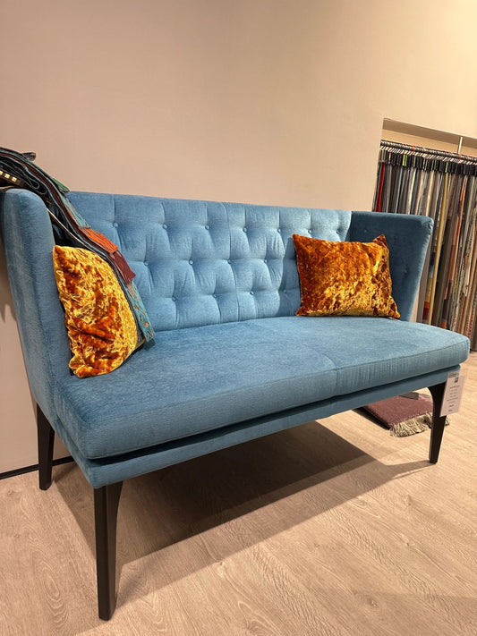 BW Bielefelder Werkstätten POLO PETITE Dining Bench - Blue - Showroom Piece - Schweizer Wohnkonzept