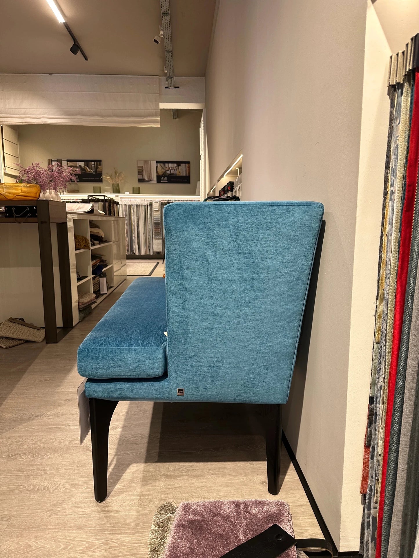 BW Bielefelder Werkstätten POLO PETITE Dining Bench - Blue - Showroom Piece - Schweizer Wohnkonzept