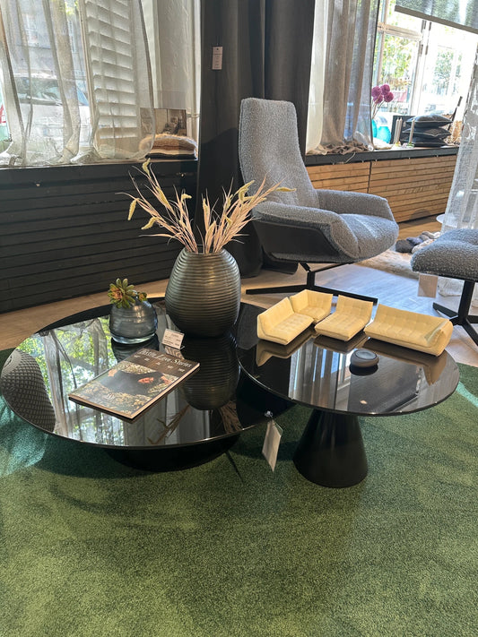ipdesign ROXY Side & Coffee Table - Jet Black - Showroom Piece - Schweizer Wohnkonzept